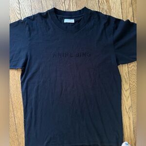 Anine Bing Short Sleeve Tee Shirt- Size Large